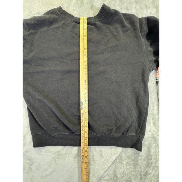 Tom & Jerry Black Sweatshirt Medium Pullover  With Sleeve Graphics Fleece-Lined - Picture 13 of 16